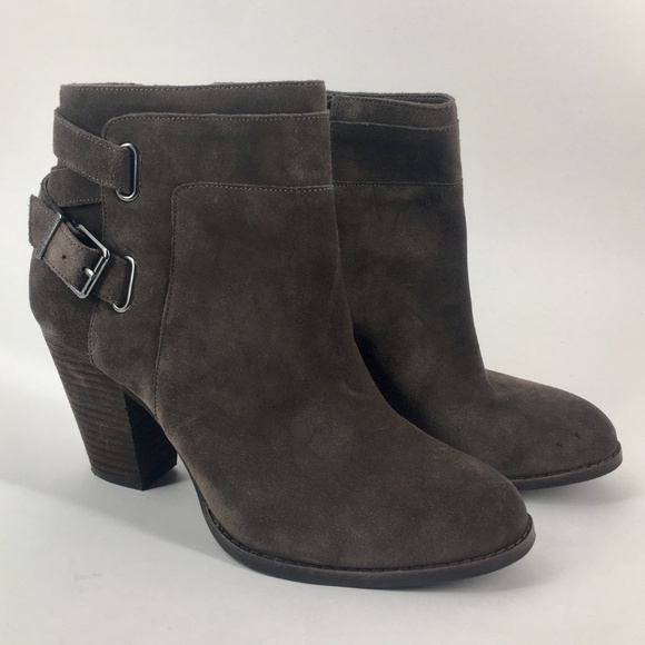 GIANNI BINI Taupe Suede Ankle Boots Size 10 - Picture 6 of 6